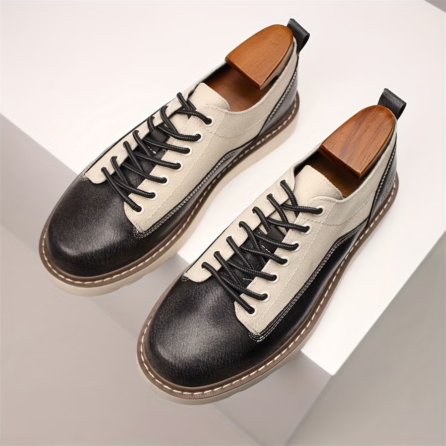 Retro Leather Canvas Shoes