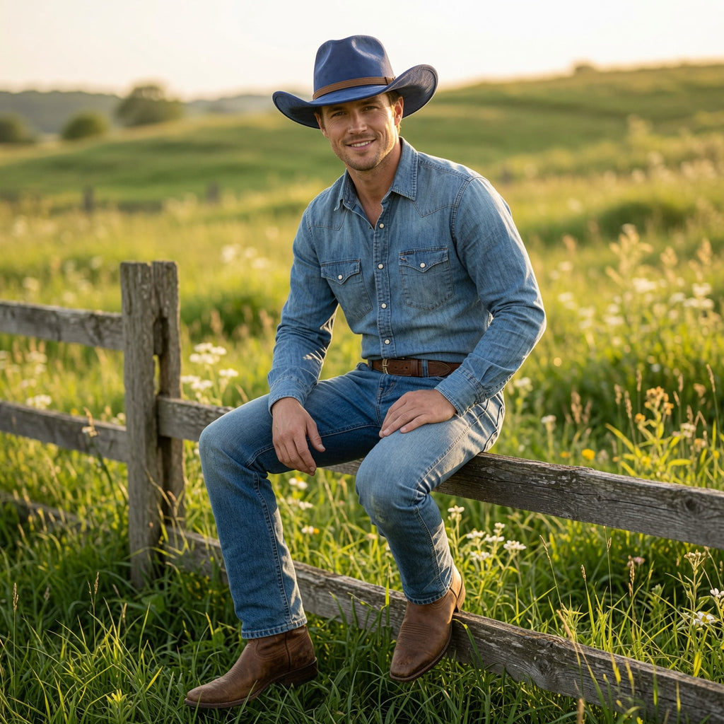 Wool Blend Wide Brim