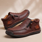 Handmade Side Zip Casual Shoes
