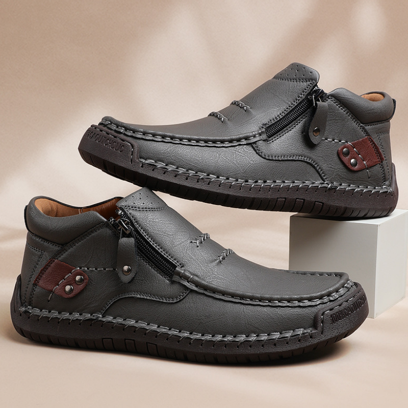 Handmade Side Zip Casual Shoes