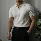 Tipped Cuff Zip Shirt