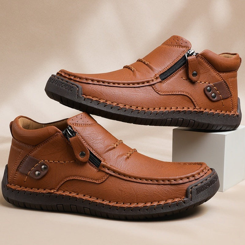 Handmade Side Zip Casual Shoes