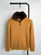 Half-Zip Knit Pullover Sweater