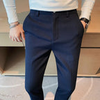 Waffle Textured Casual Pants