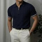 Tipped Cuff Zip Shirt