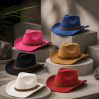 Wool Blend Wide Brim