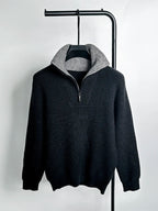 Half-Zip Knit Pullover Sweater