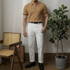 Tipped Cuff Zip Shirt