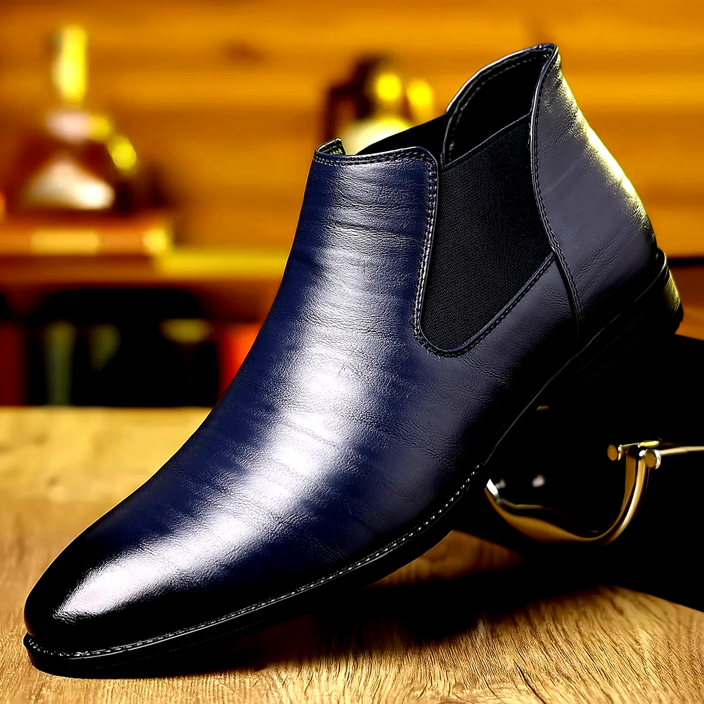 Men's Patent Ankle Boots