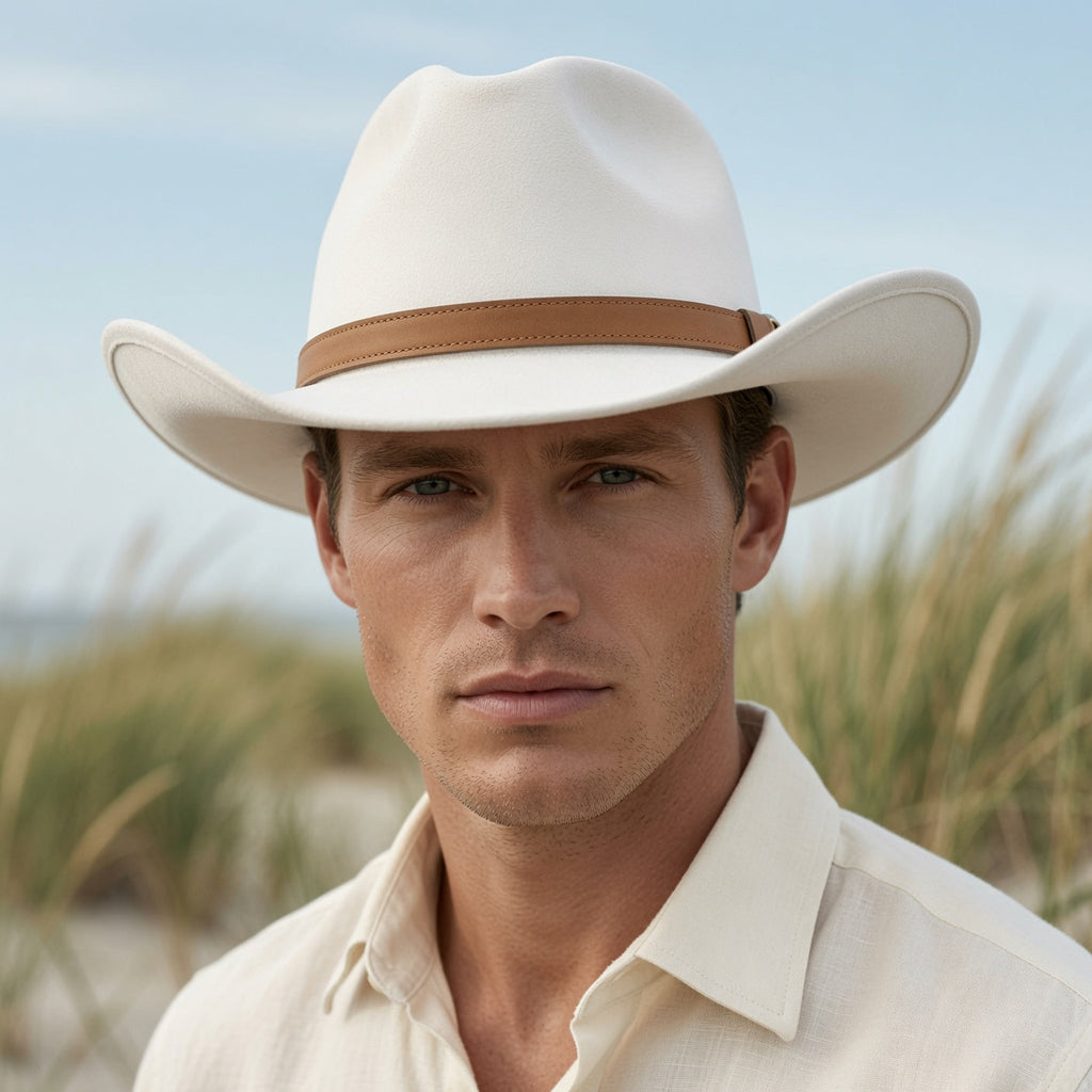 Wool Blend Wide Brim