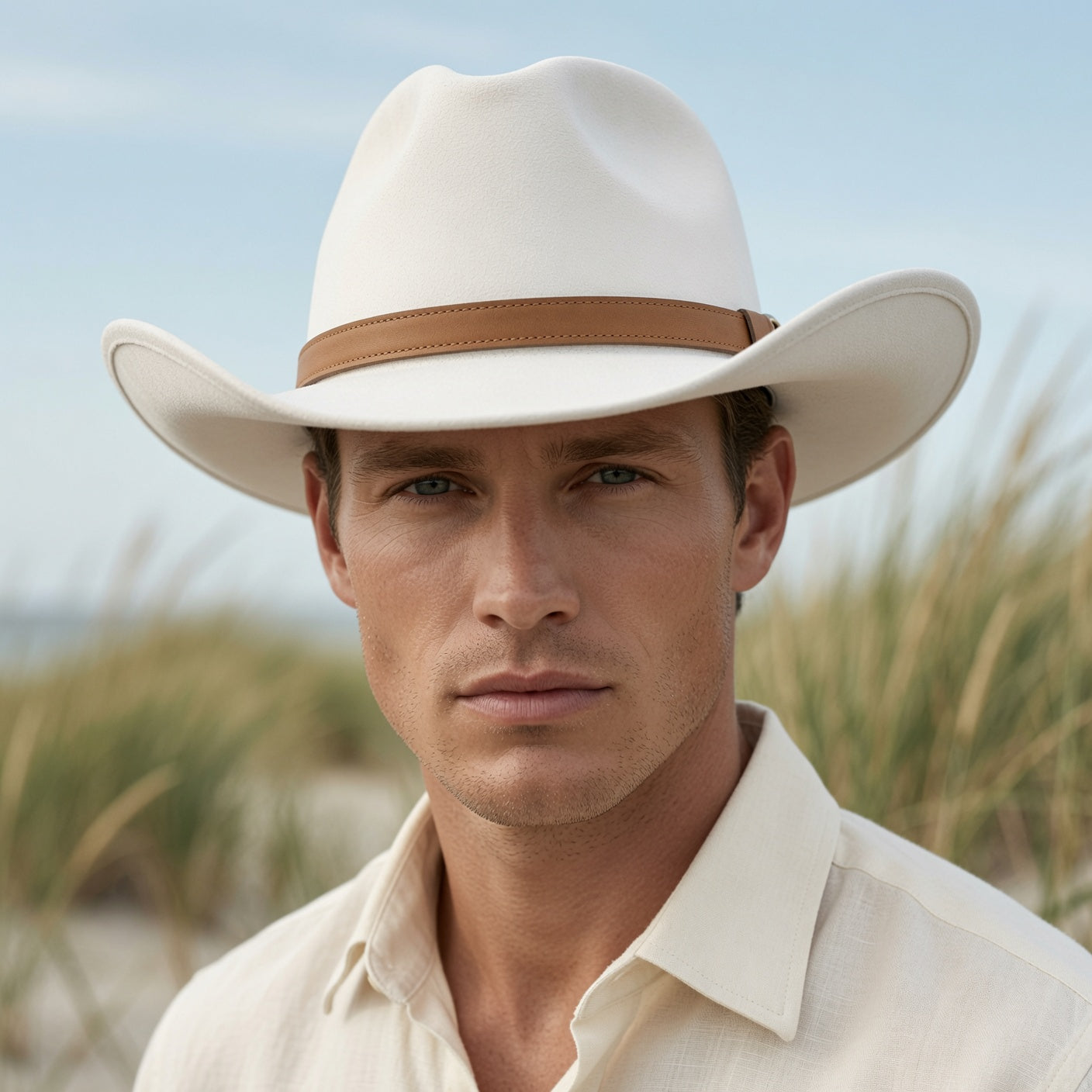 Wool Blend Wide Brim