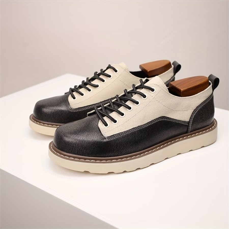 Retro Leather Canvas Shoes