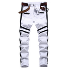 Men’s Patchwork Slim Fit Jeans