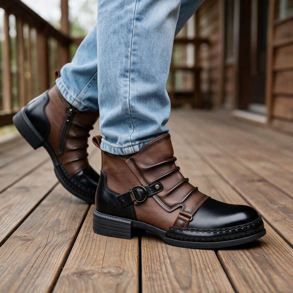 Retro Side-Zip Ankle Boots