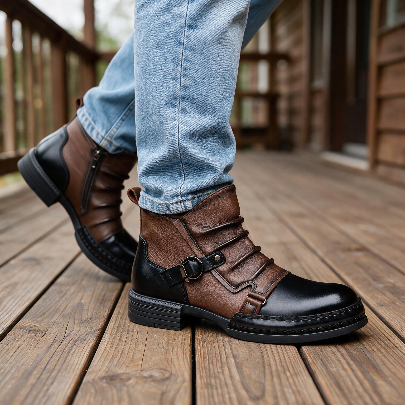 Retro Side-Zip Ankle Boots