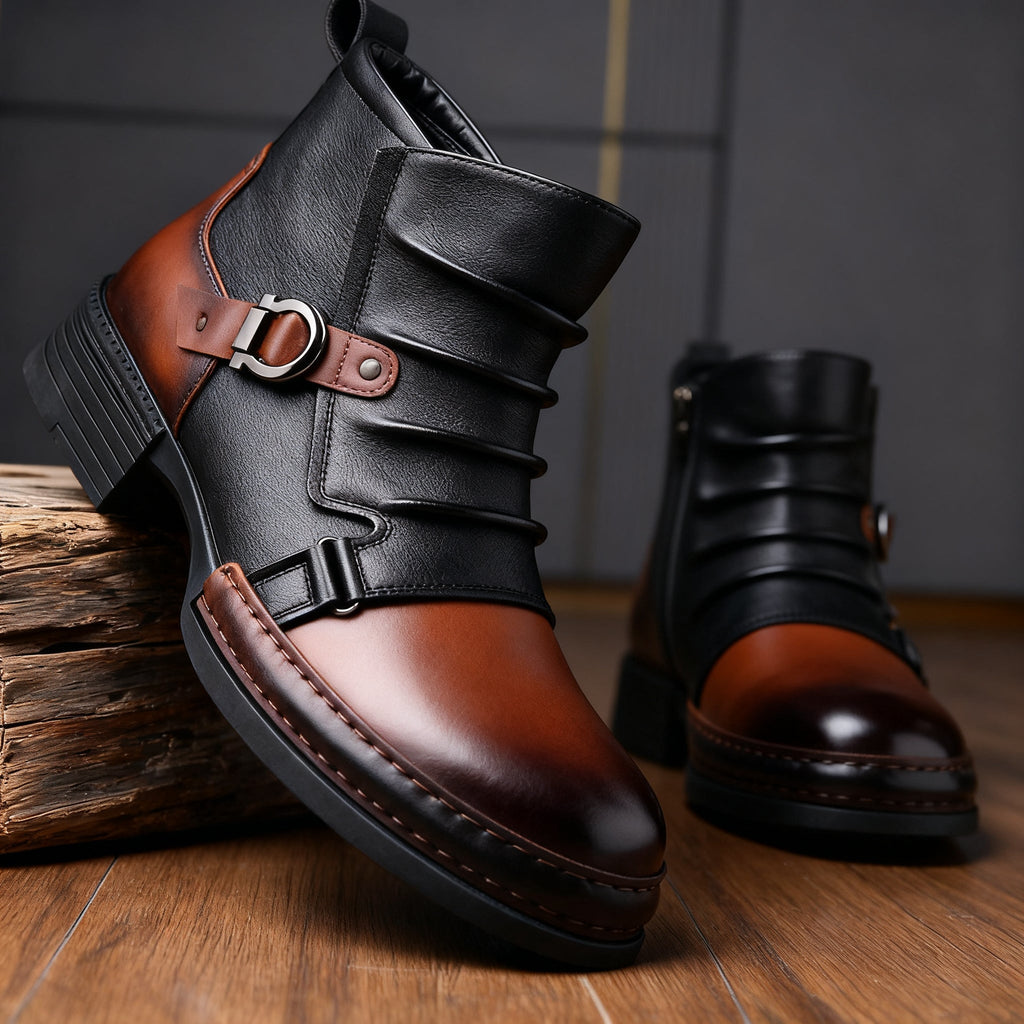 Retro Side-Zip Ankle Boots