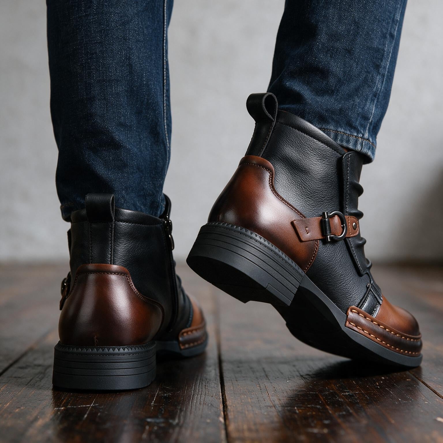 Retro Side-Zip Ankle Boots