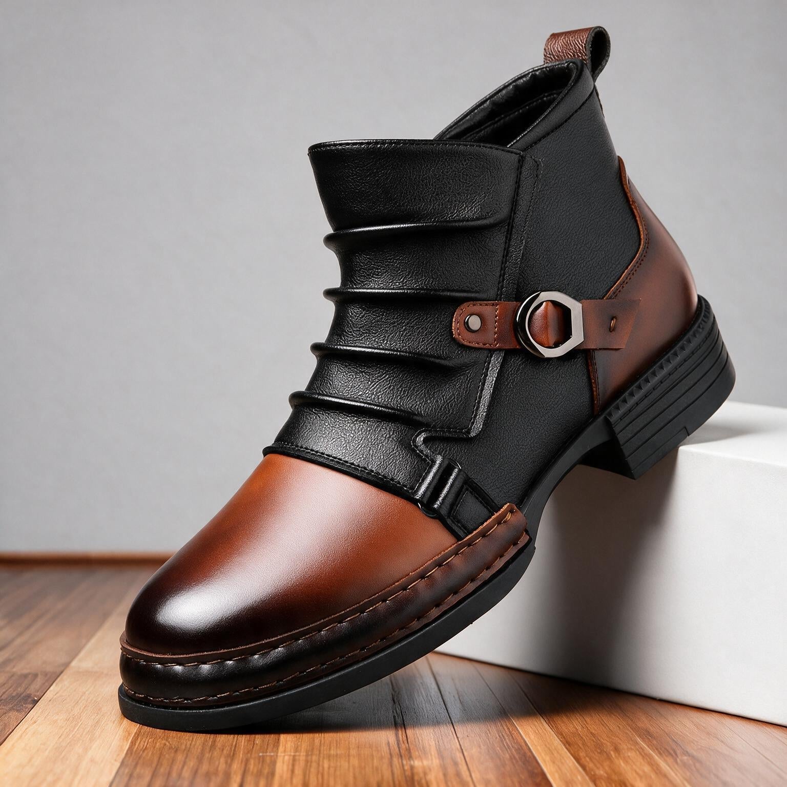 Retro Side-Zip Ankle Boots