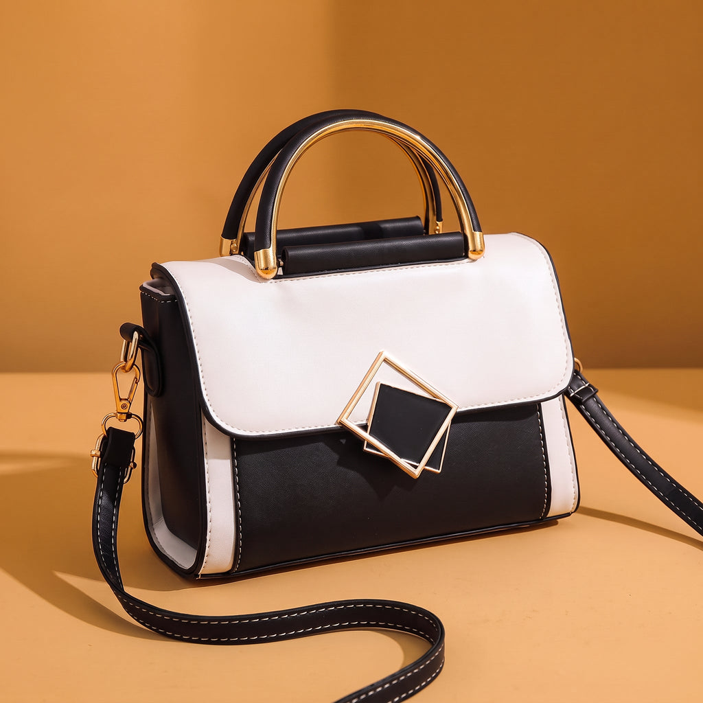Block Crossbody Shoulder Bag