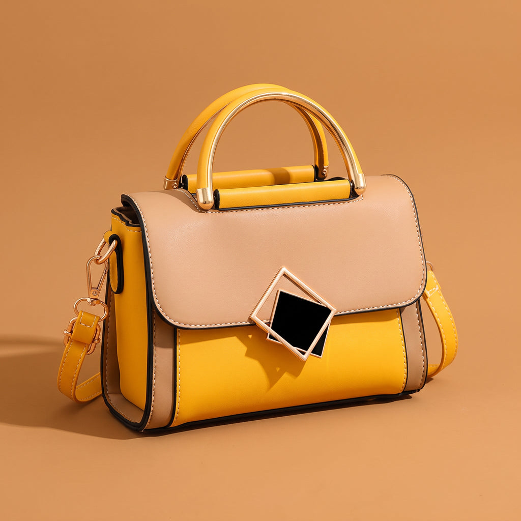 Block Crossbody Shoulder Bag