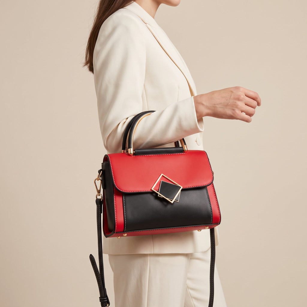 Block Crossbody Shoulder Bag