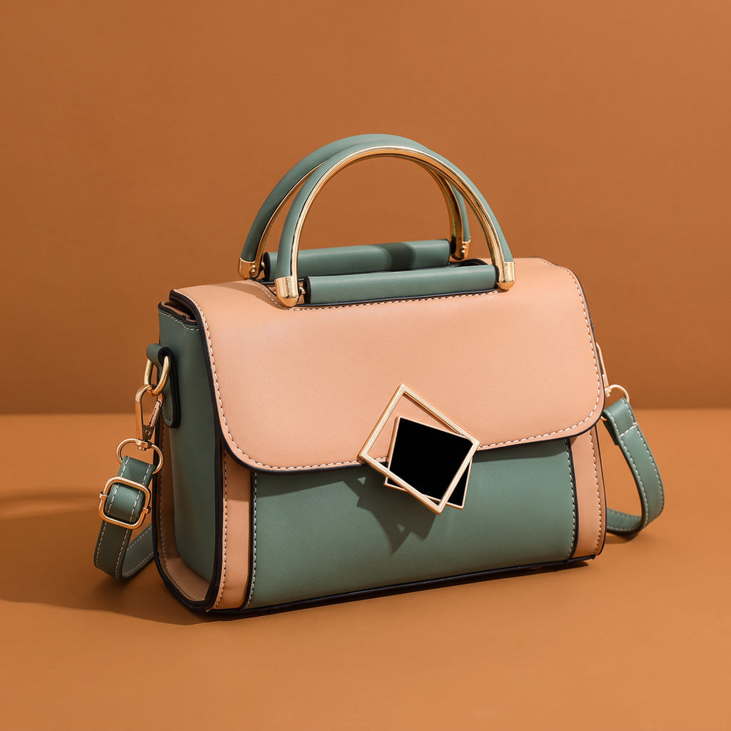 Block Crossbody Shoulder Bag