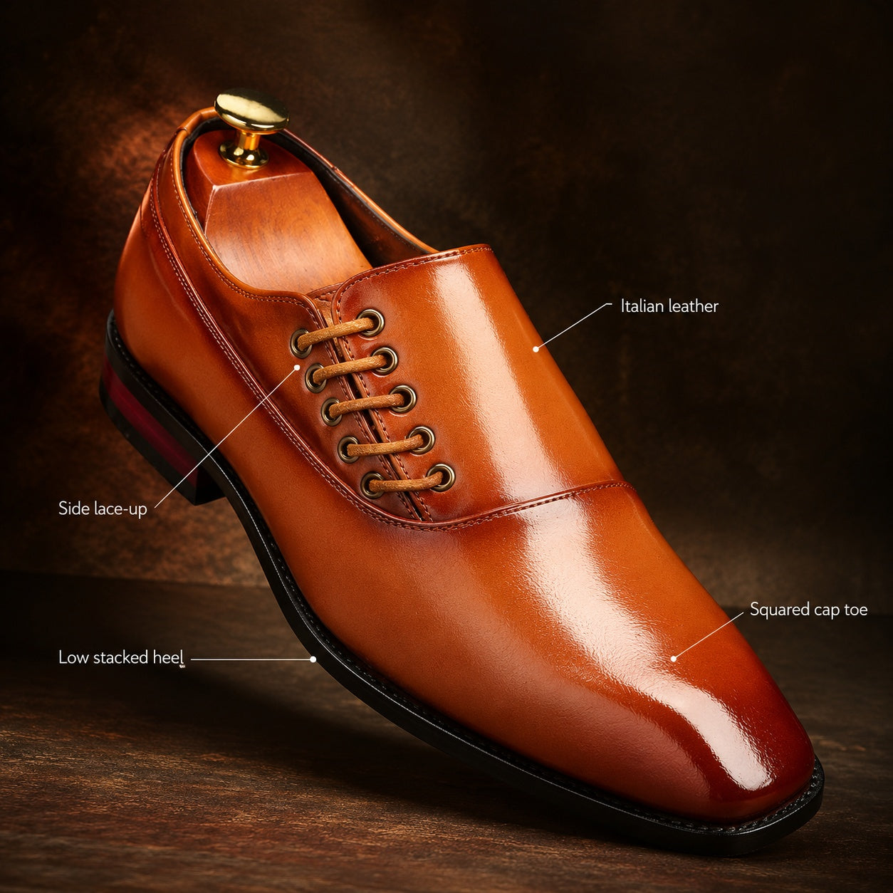 Leather Business Oxford Shoes