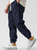 High-Waist Casual Trousers