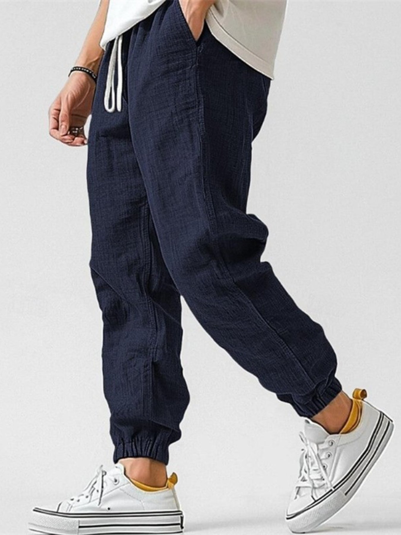High-Waist Casual Trousers