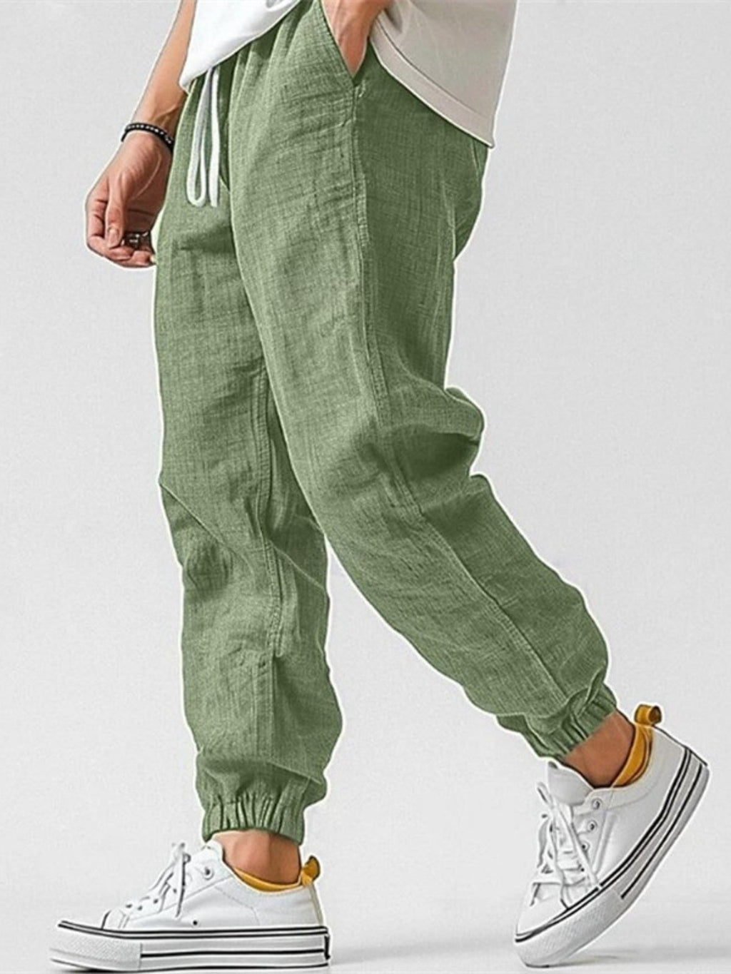 High-Waist Casual Trousers