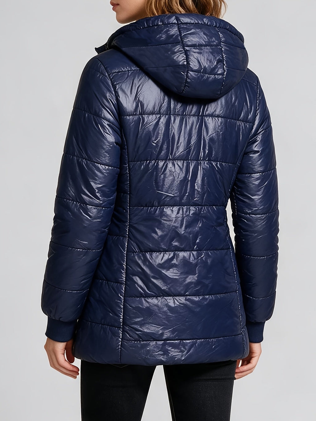 Hooded Zipper Parka Cardigan