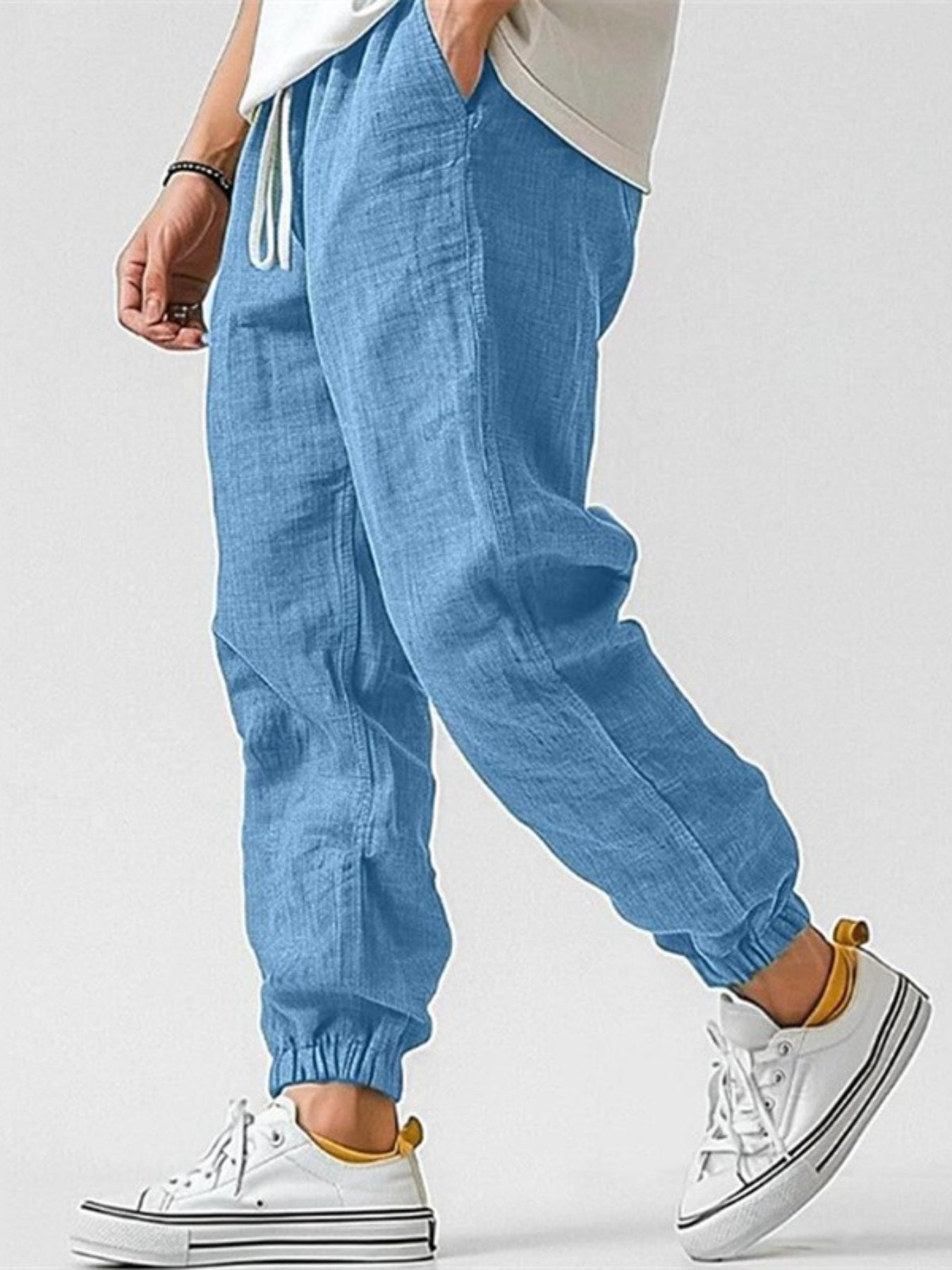 High-Waist Casual Trousers