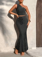 Capri Stripe Maxi Set