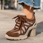 Women's Retro Lace-Up Pumps