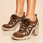 Women's Retro Lace-Up Pumps