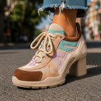 Women's Retro Lace-Up Pumps