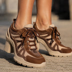 Women's Retro Lace-Up Pumps