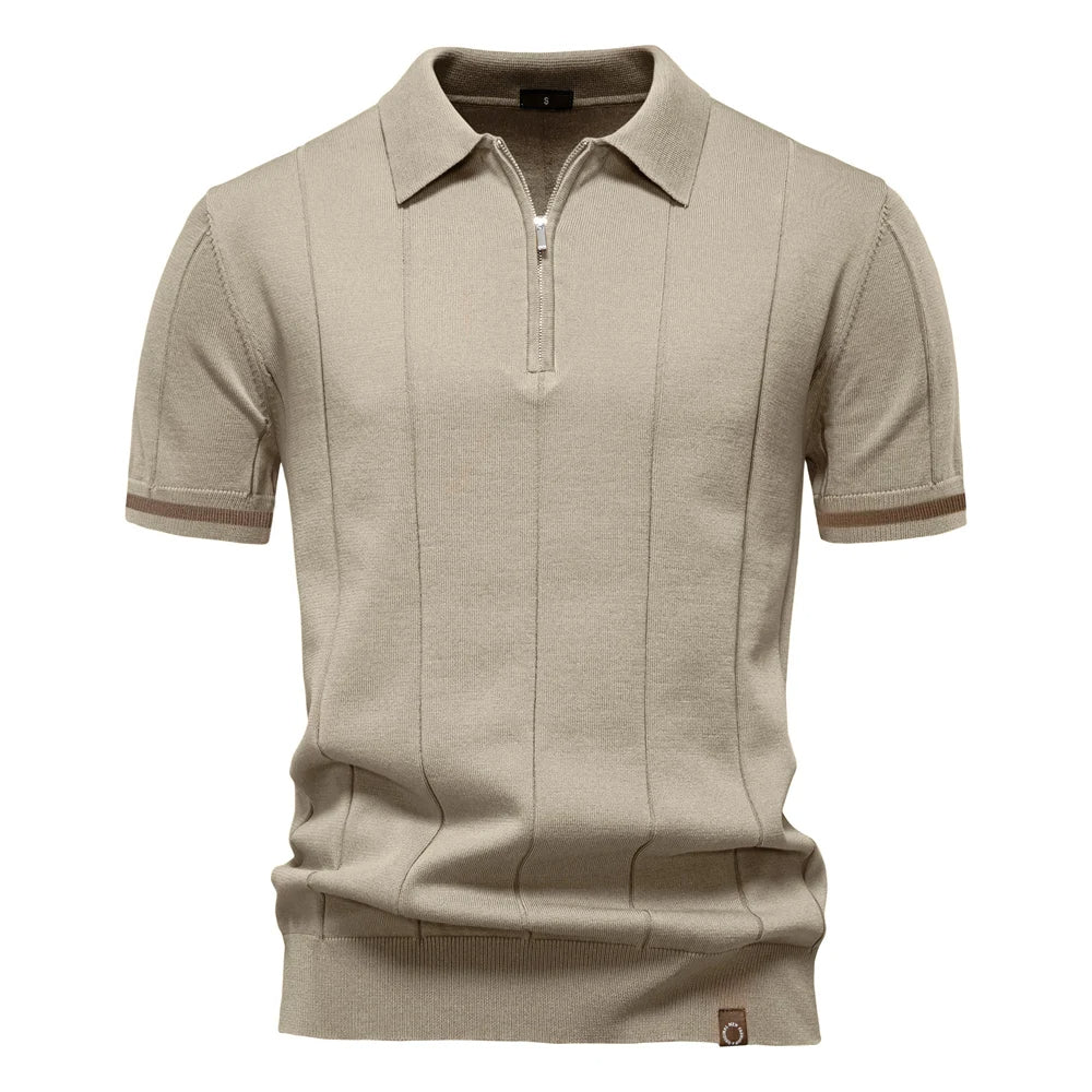 Monza Zip Knit Polo Shirt