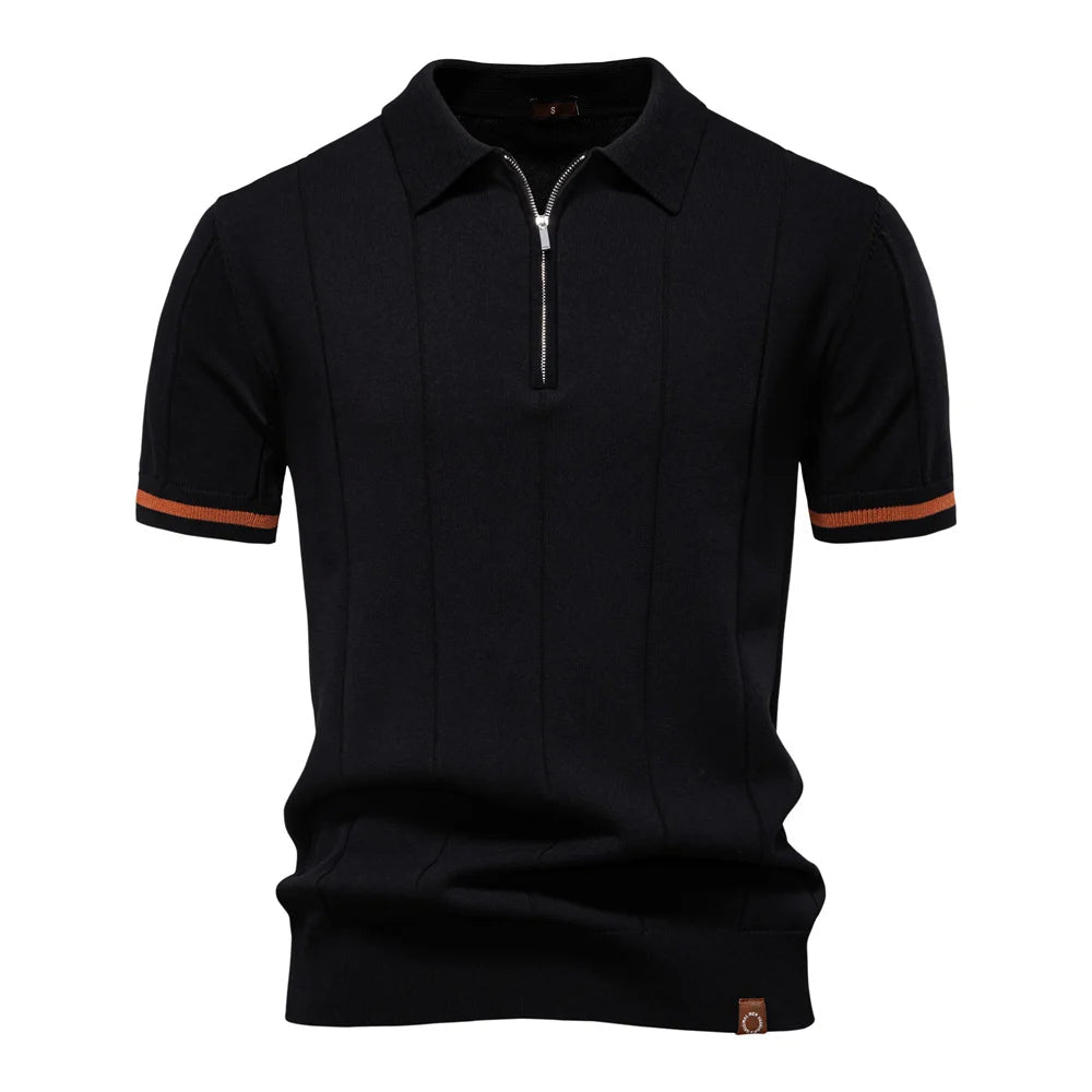 Monza Zip Knit Polo Shirt