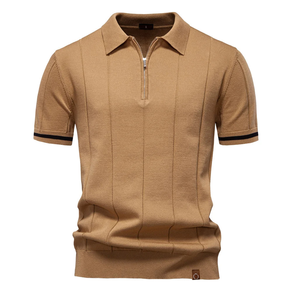 Monza Zip Knit Polo Shirt