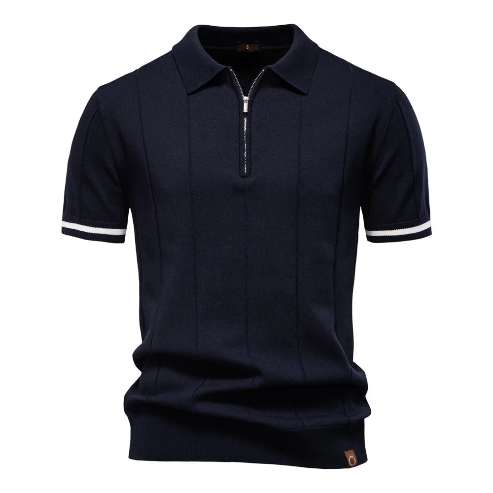 Monza Zip Knit Polo Shirt