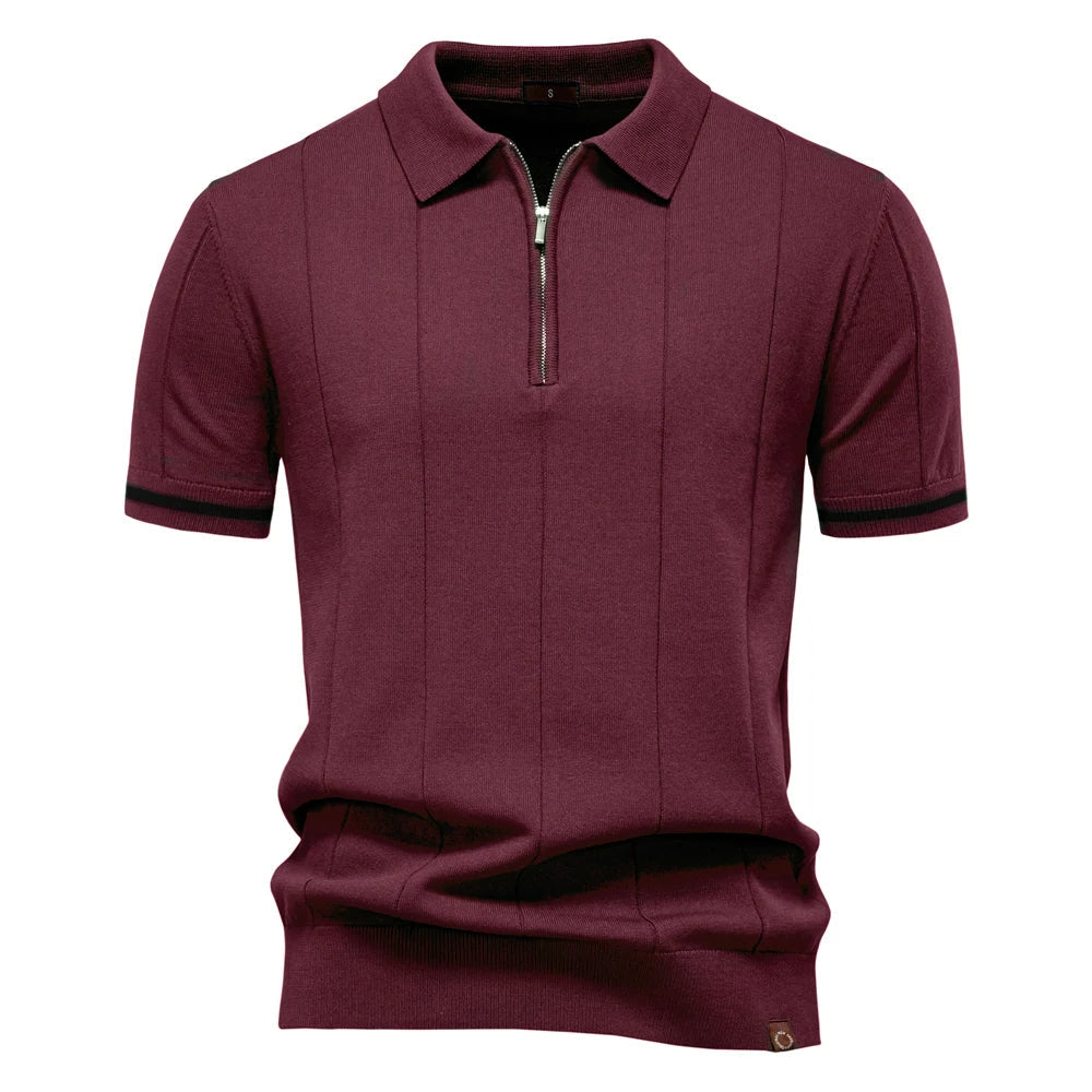 Monza Zip Knit Polo Shirt