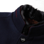 Stand Collar Woollen Coat