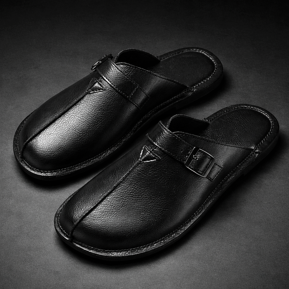 Leather Comfort Mules
