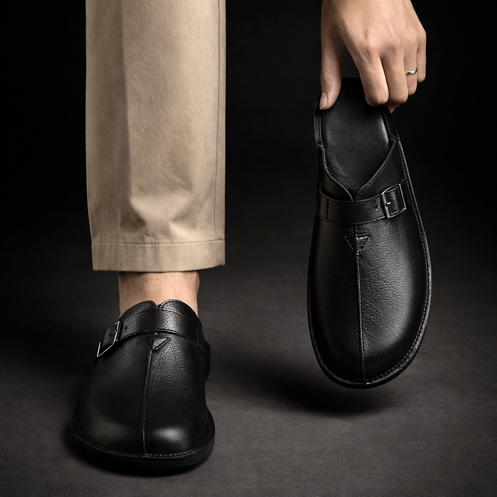 Leather Comfort Mules