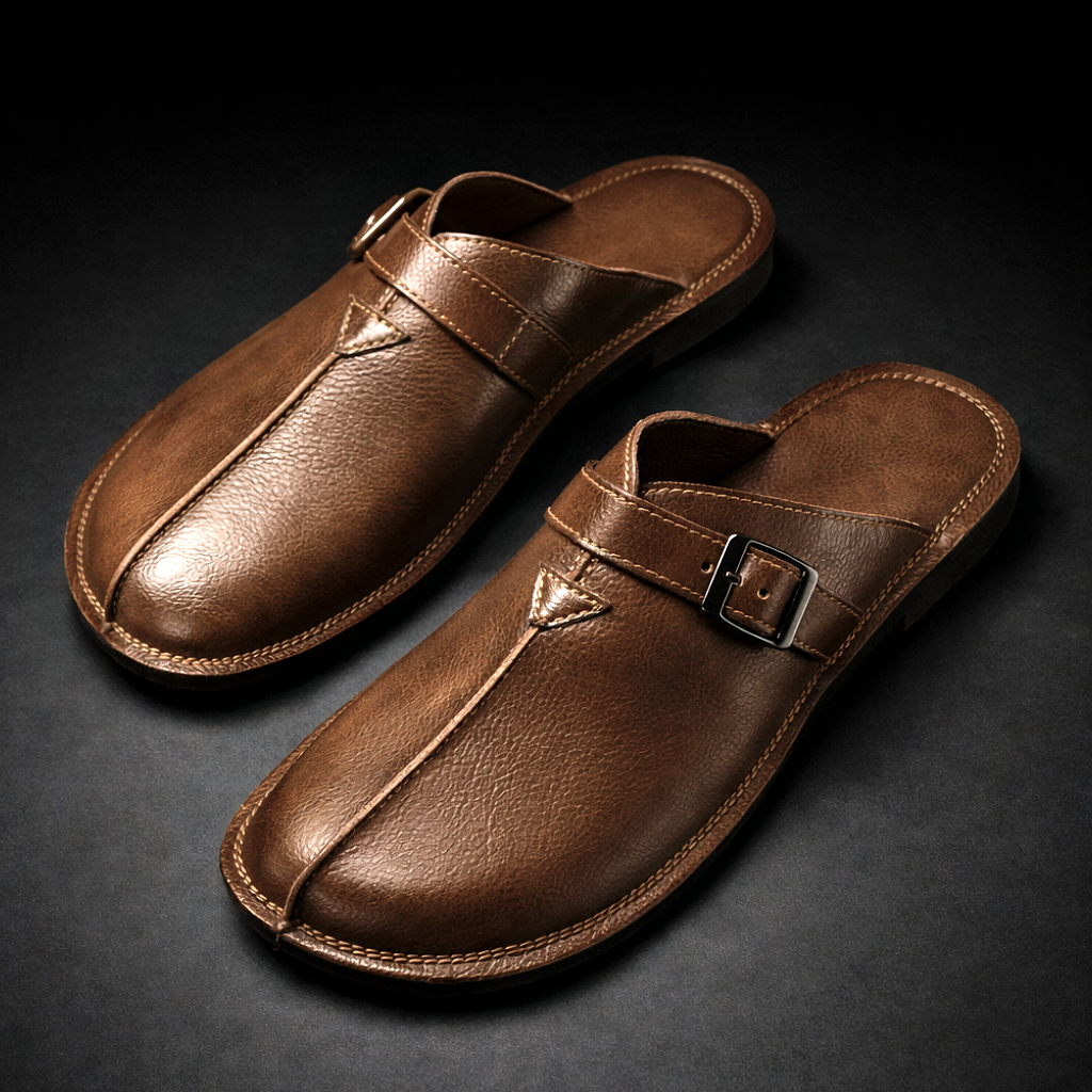 Leather Comfort Mules