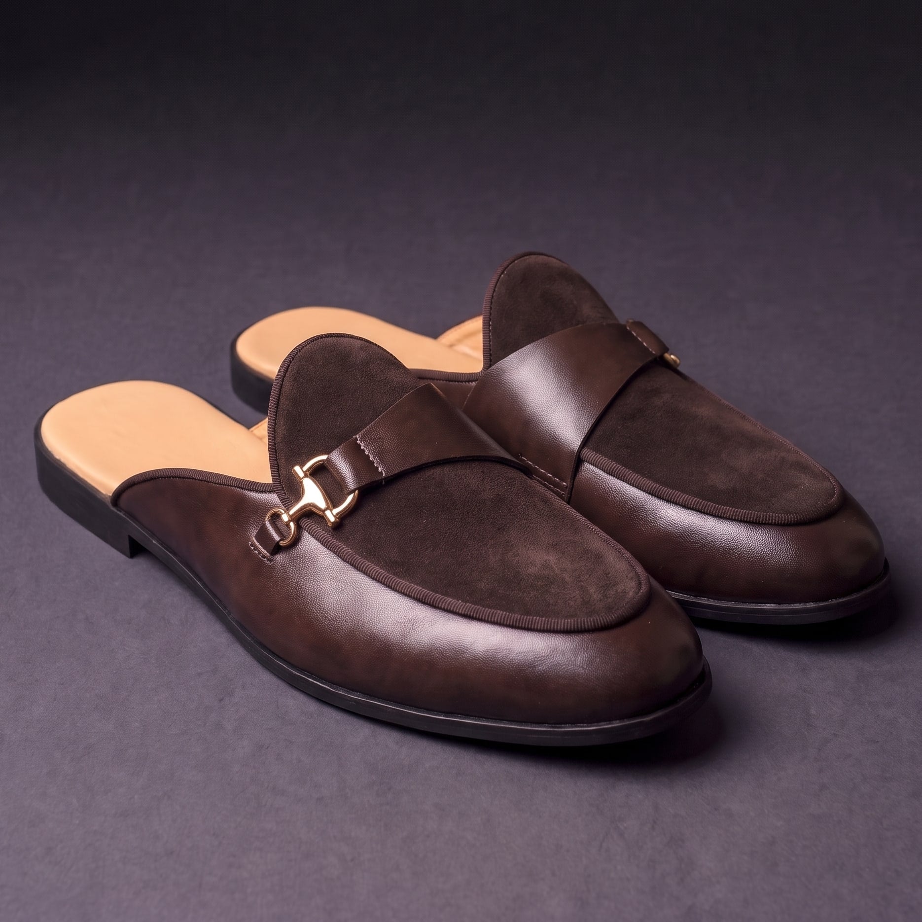 Premium Suede Slip-On Mules