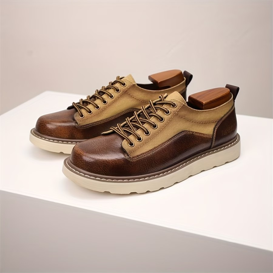 Retro Leather Canvas Shoes