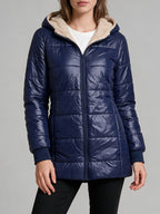 Hooded Zipper Parka Cardigan