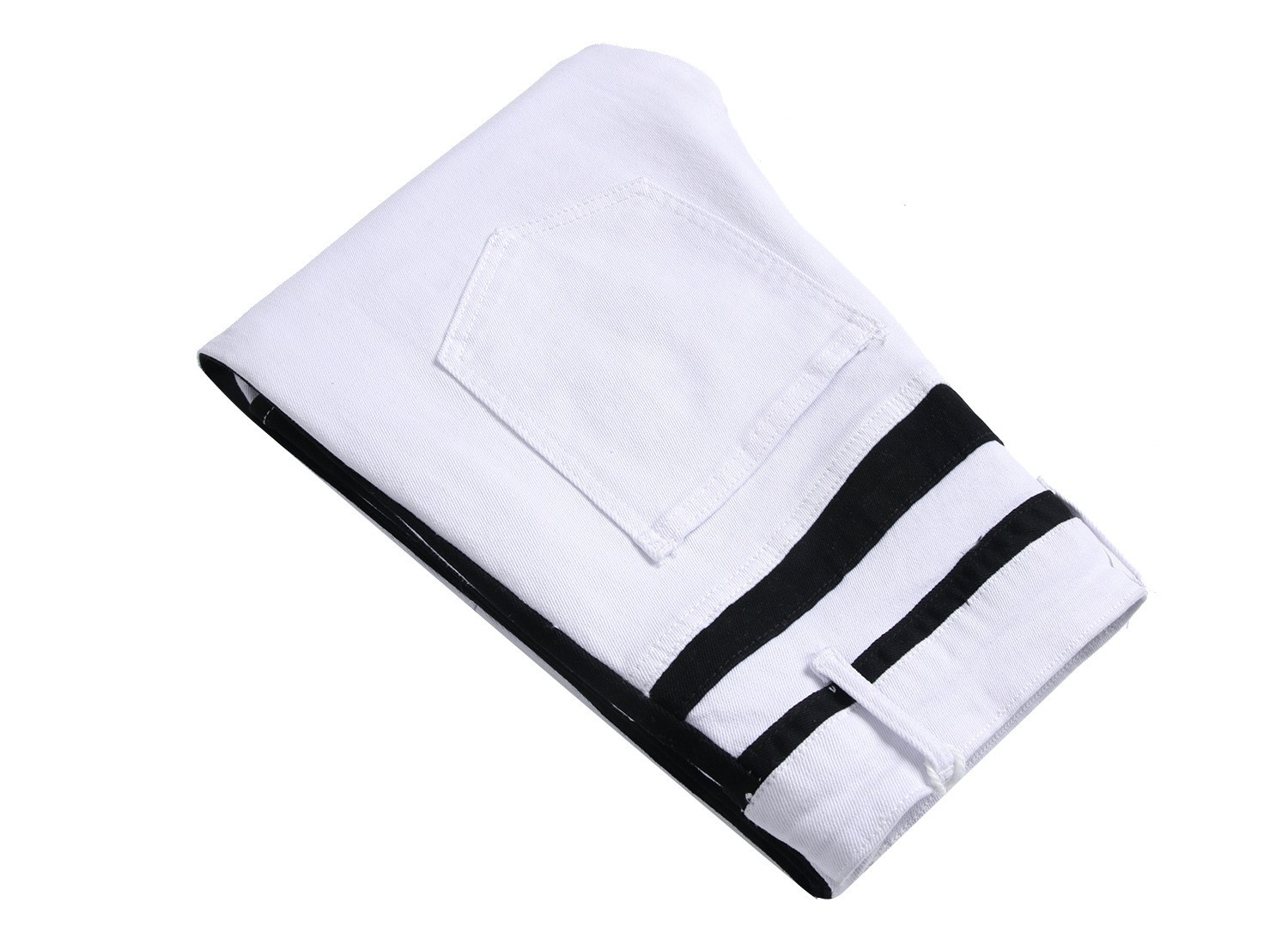 Men’s Patchwork Slim Fit Jeans